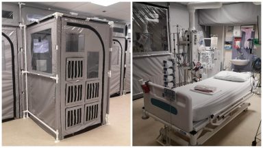 Isolation pods installed to ease pressure on hospitals