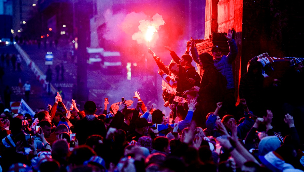 Glasgow: Deputy chief constable Malcolm Graham branded the scenes 'disgraceful'.