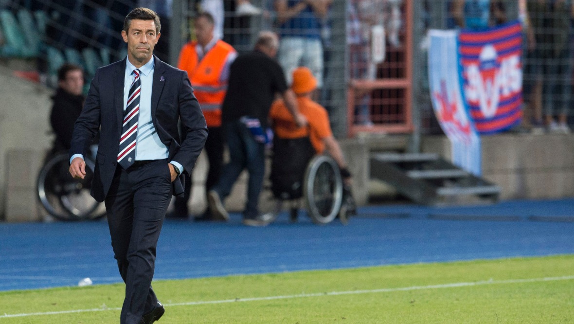 Pedro Caixinha's spell saw Rangers lose in Luxembourg.
