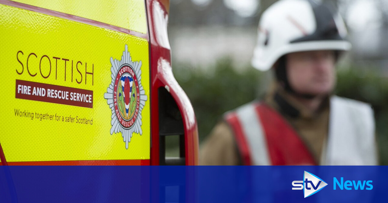Man dies at scene after blaze tears through house | STV News