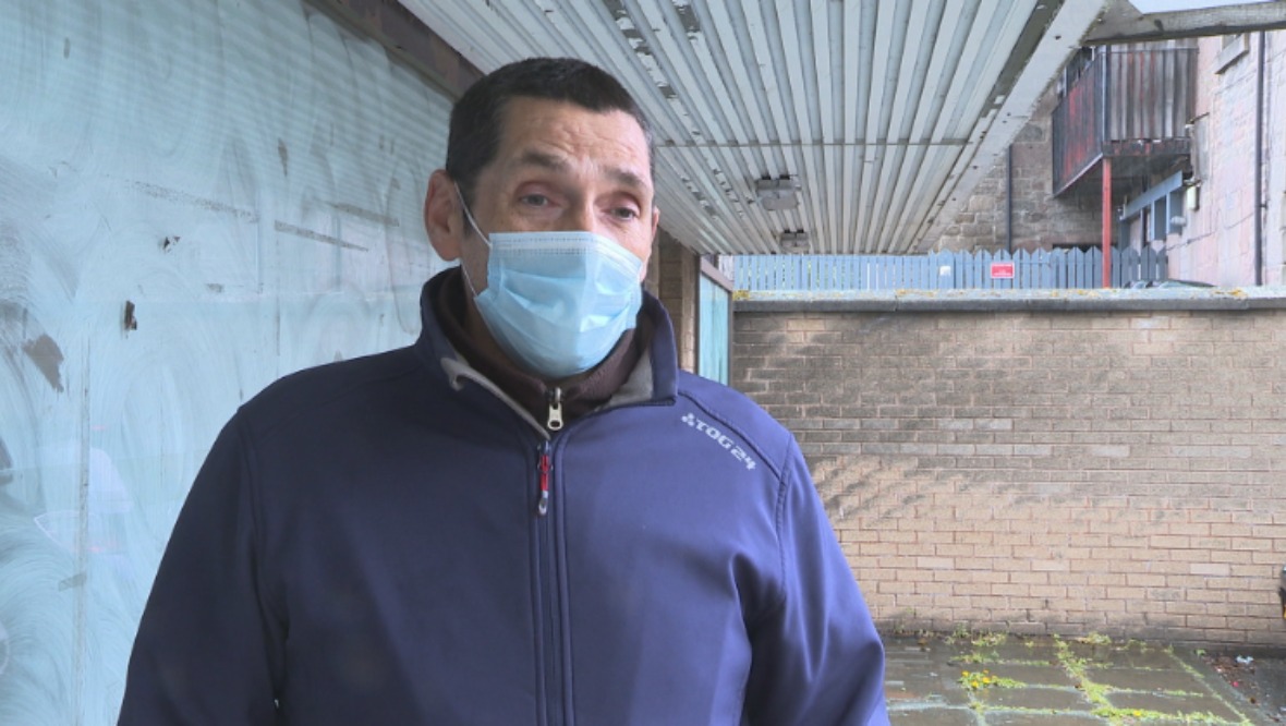 Gary Snowden from Dundee carries naloxone after his brother died from a heroin overdose.