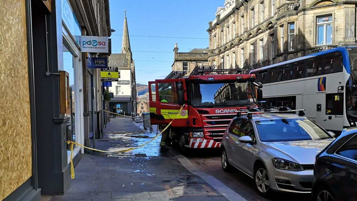 Blaze: Police Scotland and the SFRS have launched a joint investigation.