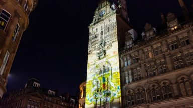 Grand Central Hotel lights up to mark reopening of hospitality