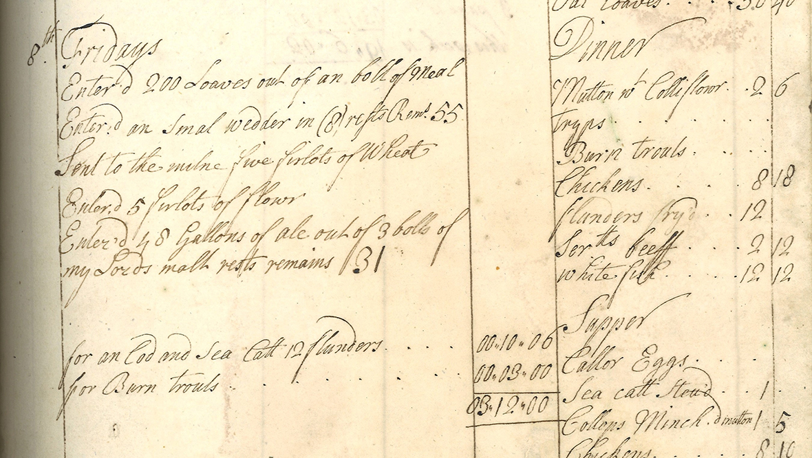 Diet book sheds light on Scots’ eating habits in 18th century