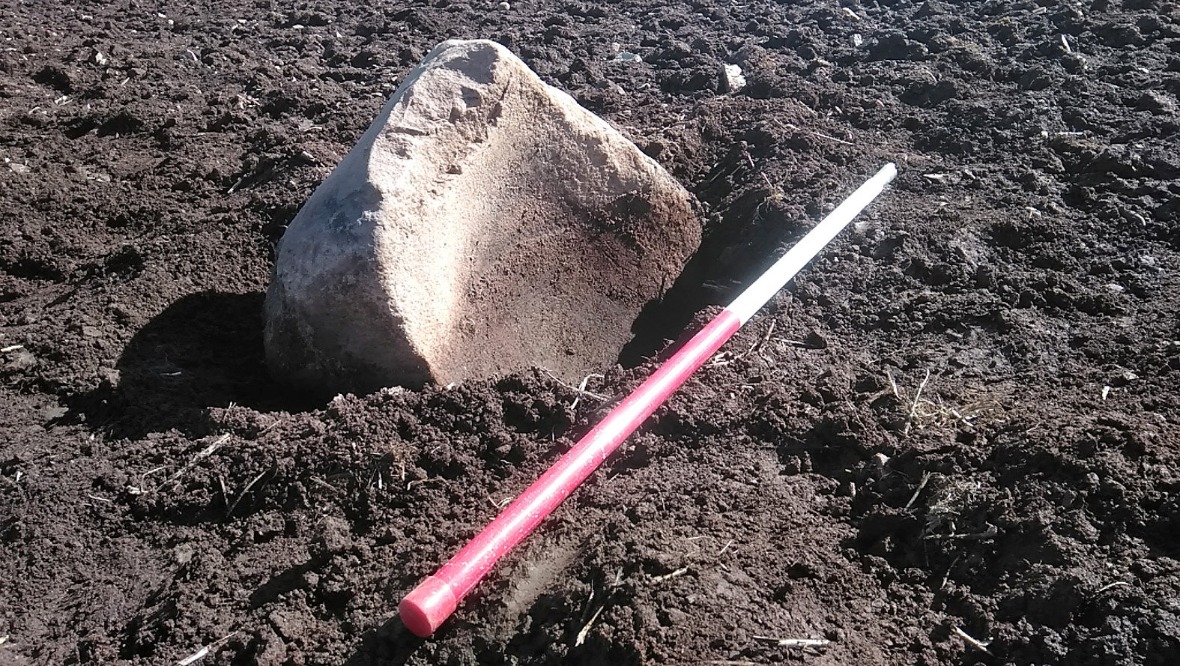 Quernstone: The stone is thought to predate Skara Brae.