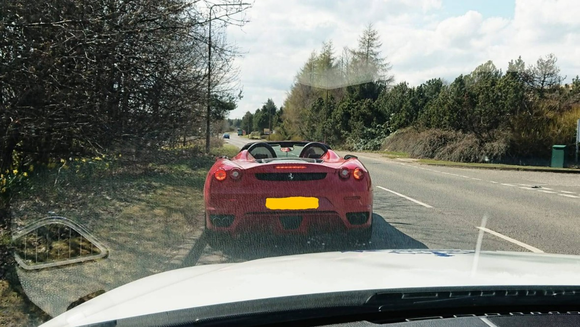 Ferrari driver handed ASBO after being pulled over by police