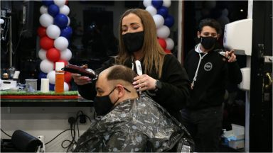 Hairdressers and barbers reopen for business as rules ease