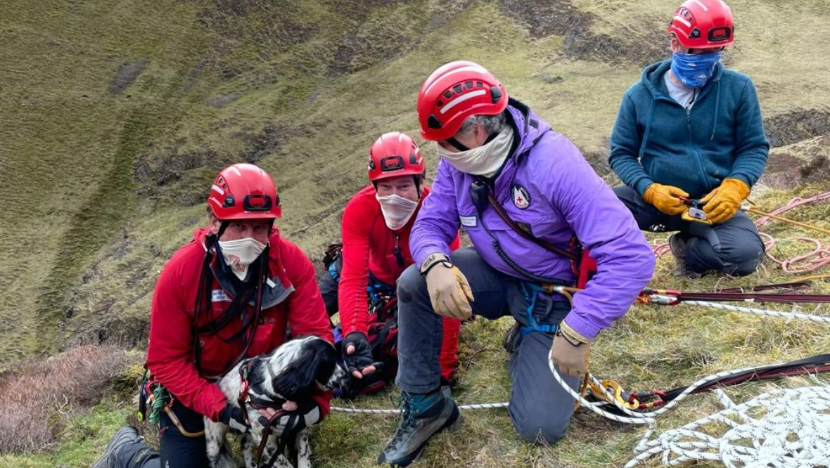 The Moffat Mountain Rescue Team came to his rescue.