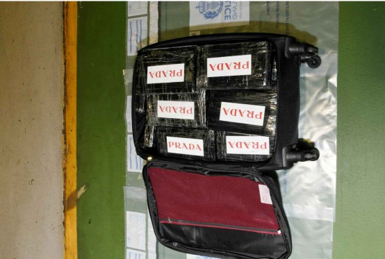 Drugs were found in a suitcase in the cab of the lorry (COPFS)