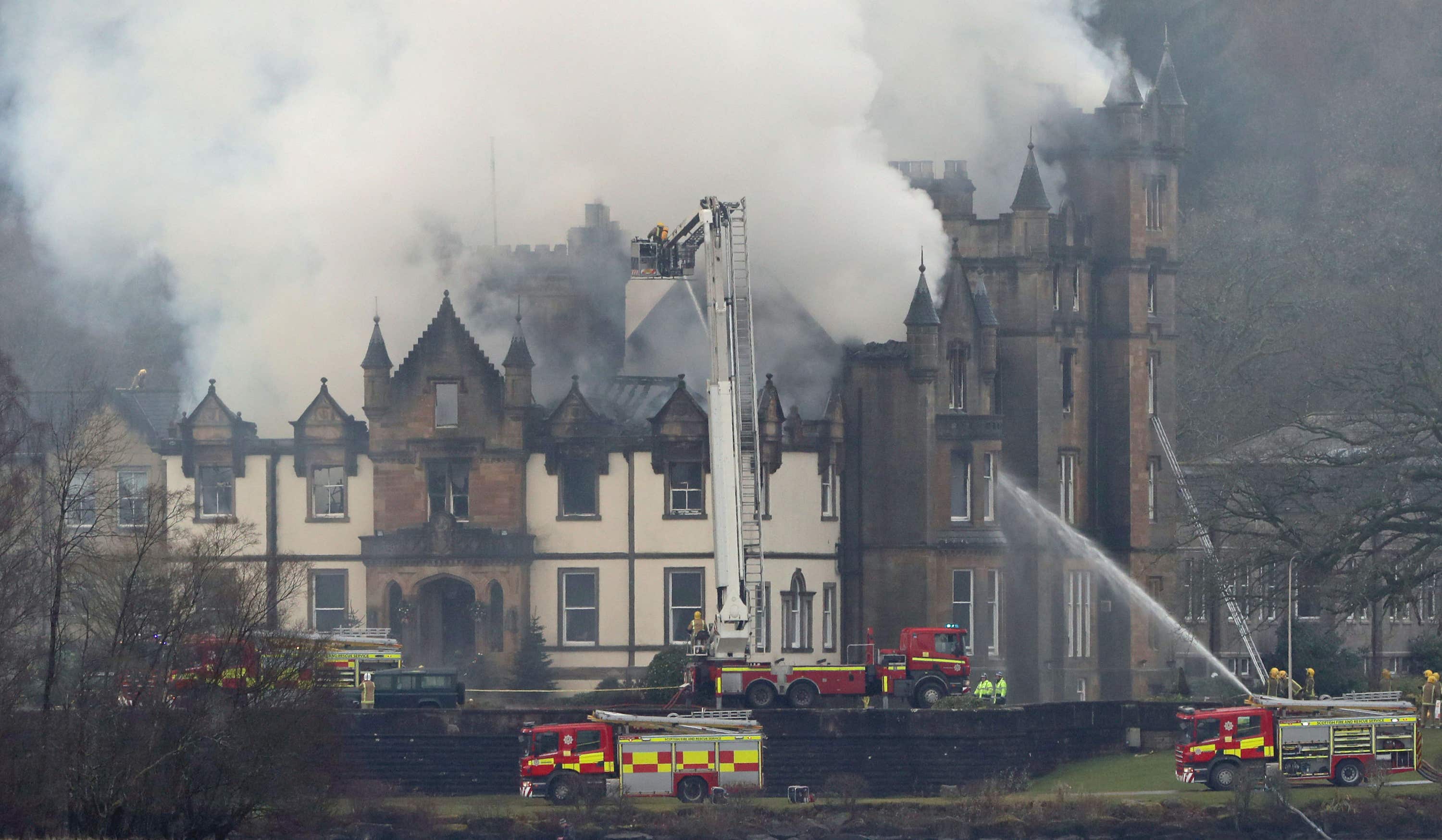Cameron House Hotel went up in flames in December 2017. (Andrew Milligan/PA)