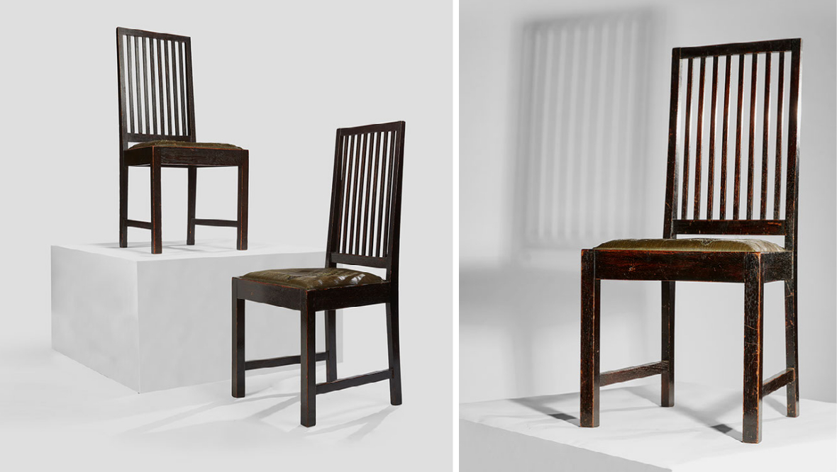 ‘Rare and unique’ Mackintosh chairs to be sold at auction