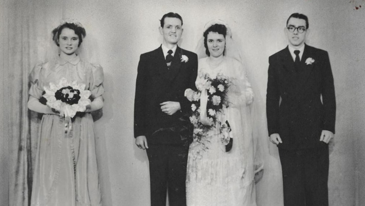 Wedding: The couple married in 1951.