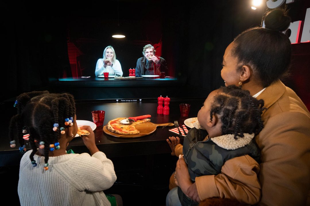 Holograms allow loved ones to share meal 400 miles apart