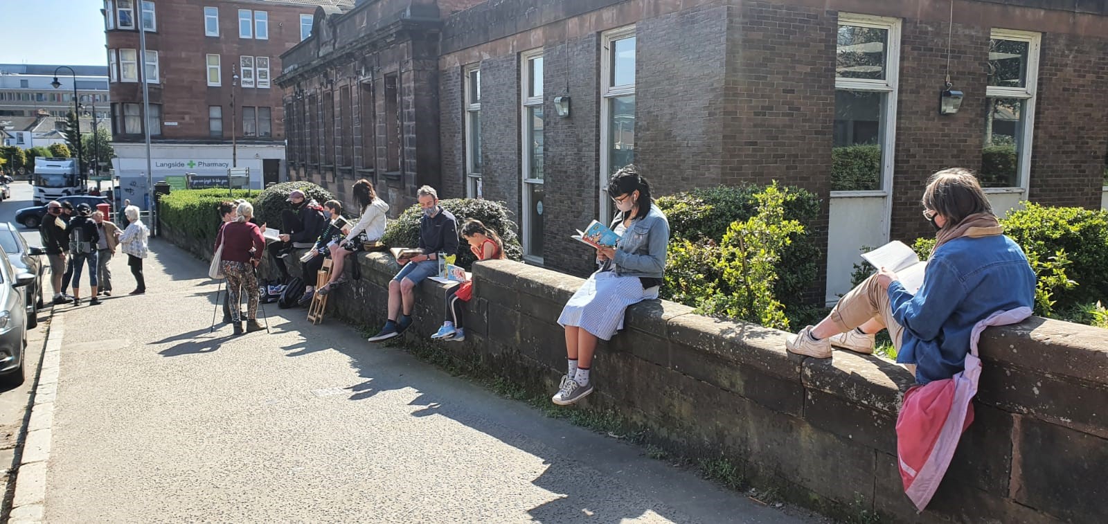 Read-in at Langside Library (Save Glasgow Libraries)