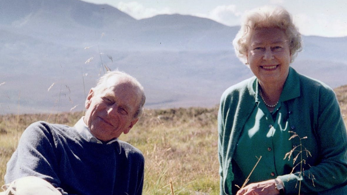 The Queen with the Duke of Edinburgh, who died last year.