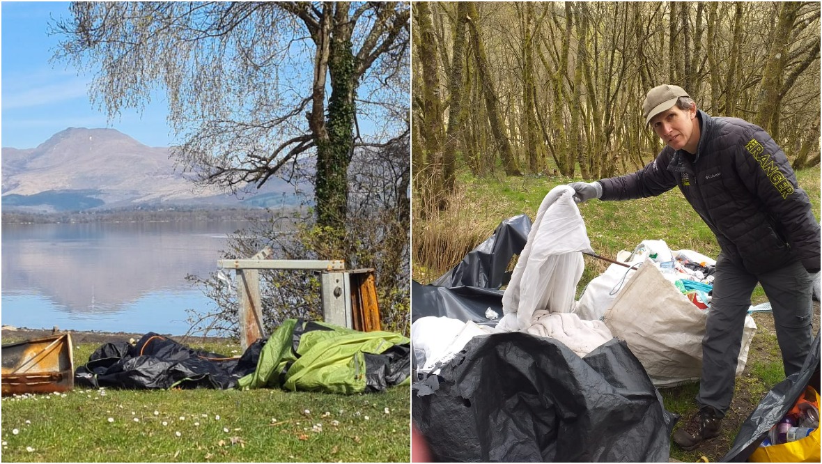 Litter crackdown as 1200 rubbish bags cleared at beauty spot