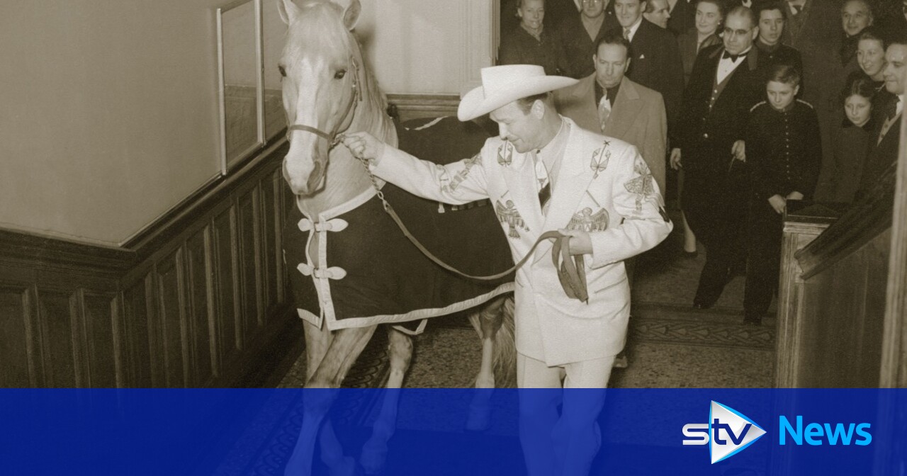 When Roy Rogers and Trigger the horse visited Glasgow hotel | Flipboard