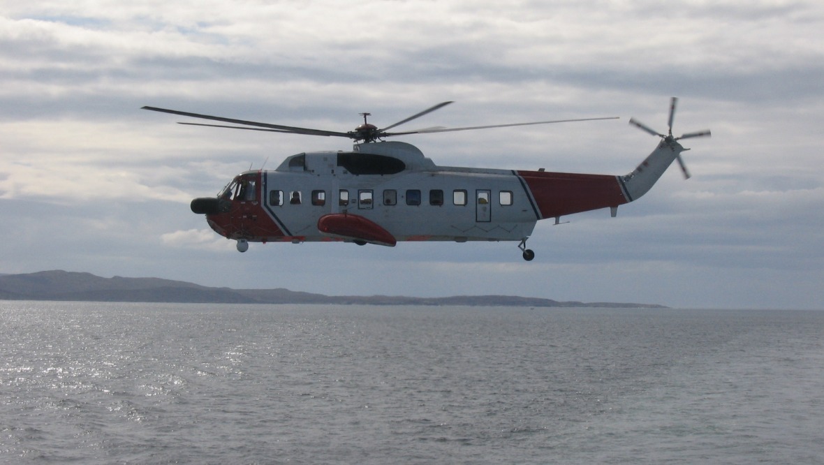 Swimmer winched to safety after getting into difficulty