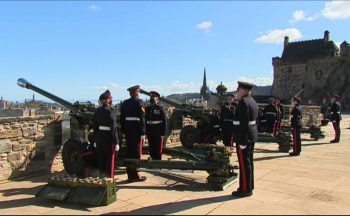 Gun salute under way in Edinburgh to mark Duke’s death