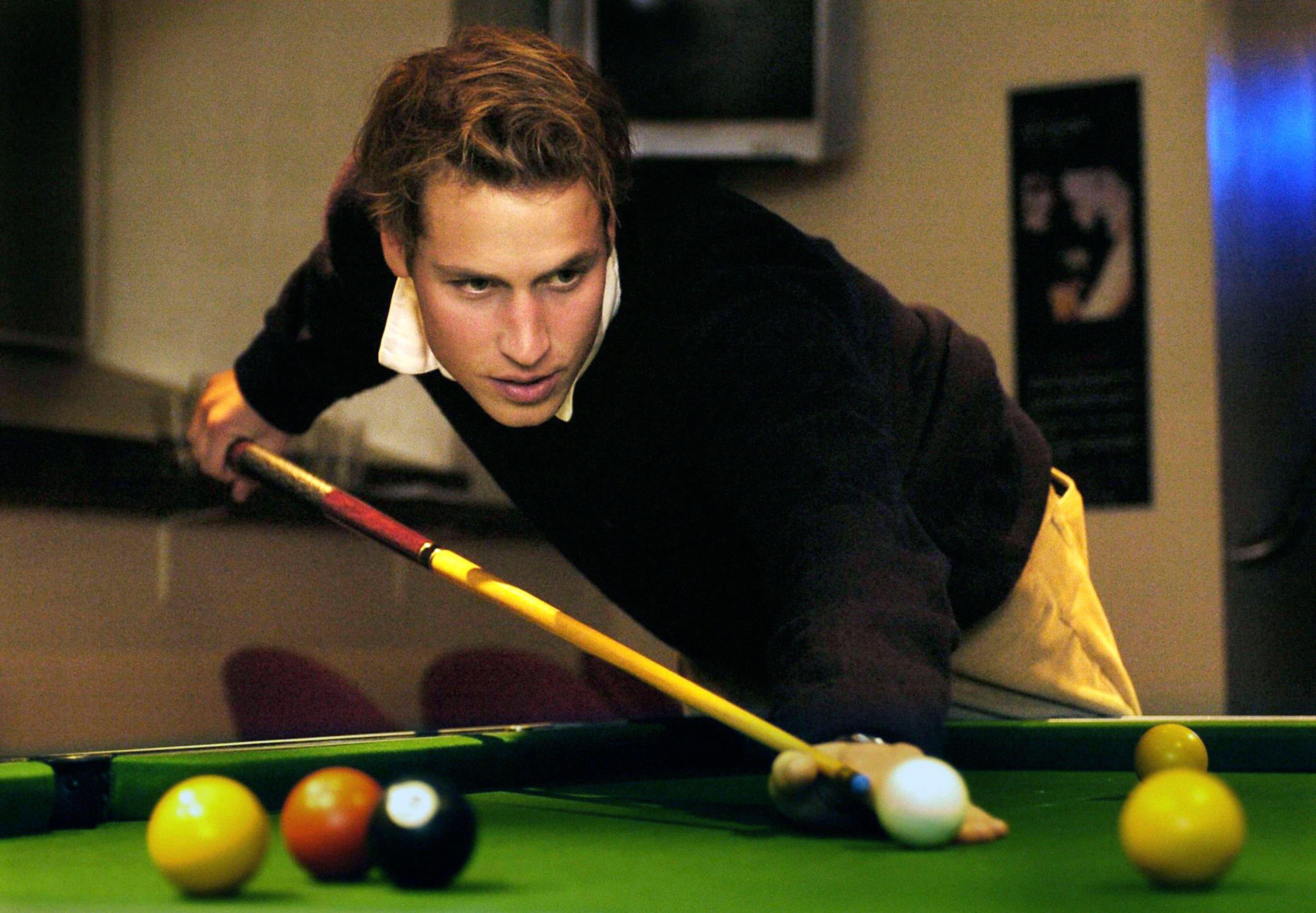 There was also time away from the studies to play pool with friends at a bar in the Scottish city (David Cheskin/PA)