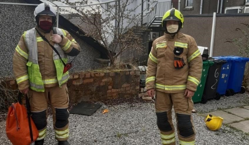 Scottish Fire and Rescue Service dispatched personnel to aid in the rescue of the kittens (Scottish SPCA)