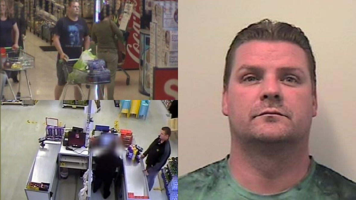 Murderer: Ross Willox was captured buying bleach.