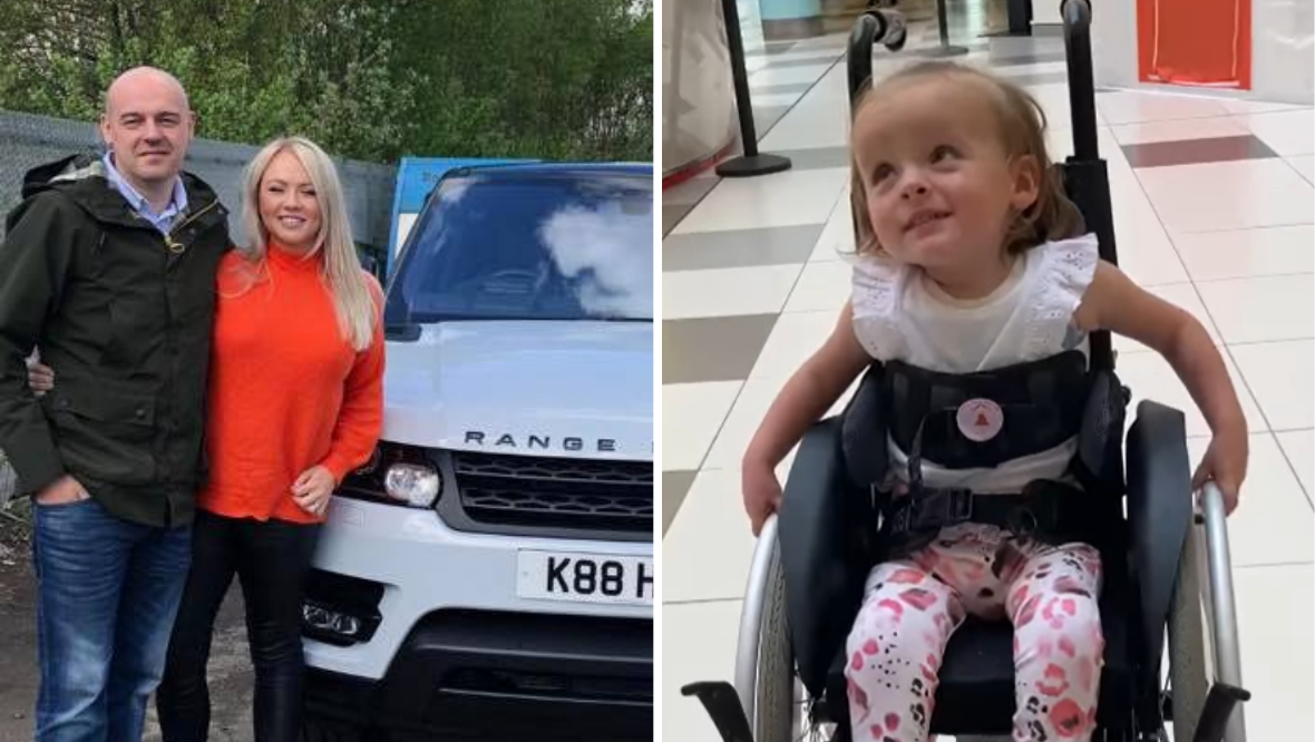 Little girl reunited with wheelchair after stolen car found