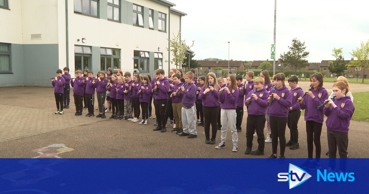Outdoor music classes hit the right note with school pupils North East & Tayside STV News