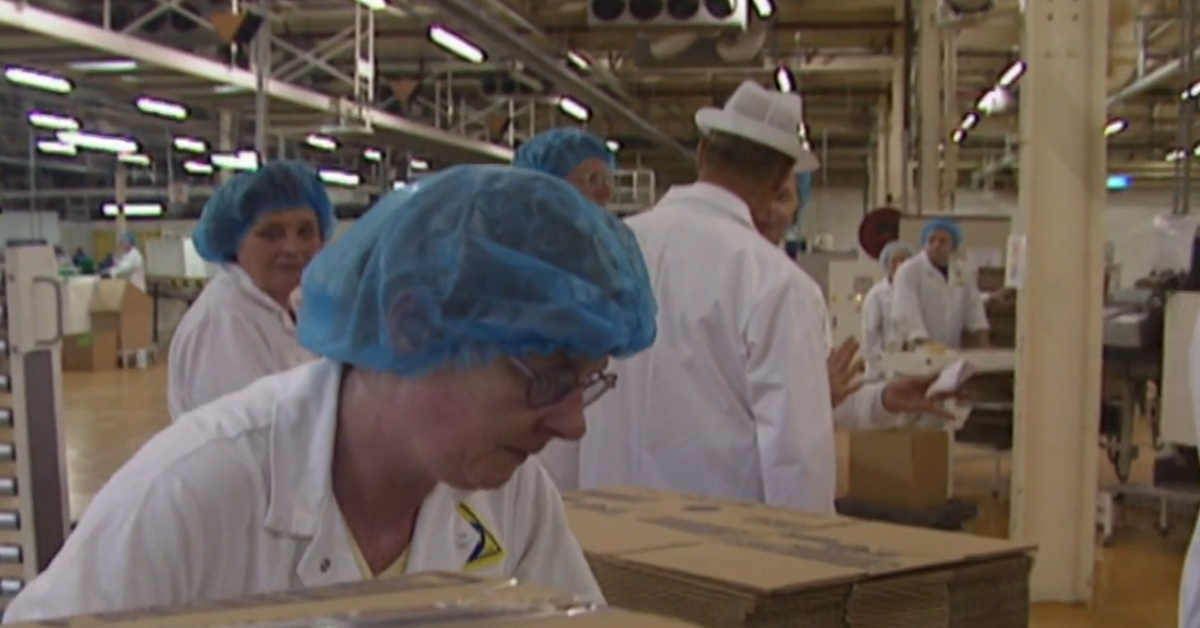 Inside the Tollcross McVitie's factory now scheduled for closure next year (STV News)