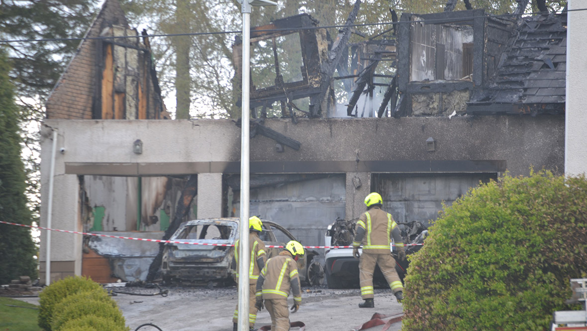 Car occupants hunted after Peter Lawwell’s house targeted in blaze