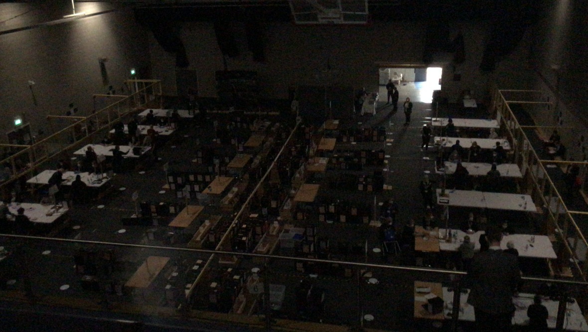 Dumfries: Counting was suspended due to a power cut.