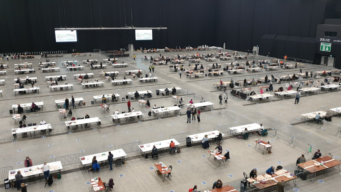 Aberdeen: Counting is under way at the P&J Live.