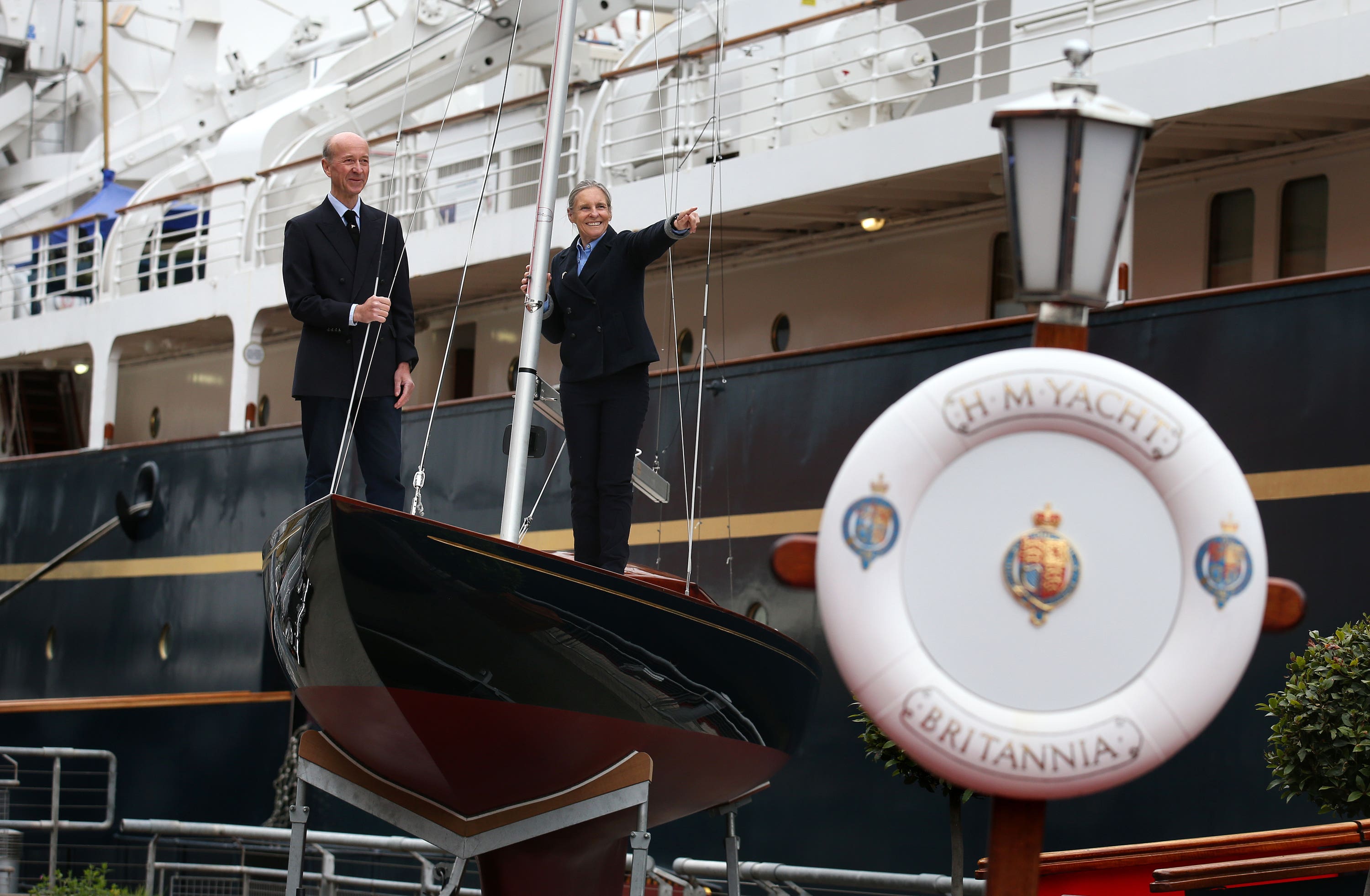 Sailors Graham and Julia Bailey will crew the newly restored royal sailing yacht, Bluebottle.