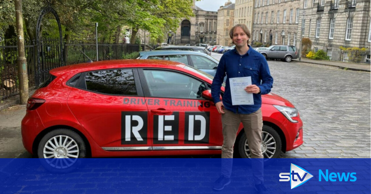 Driver plans trip after passing test on first day they resumed