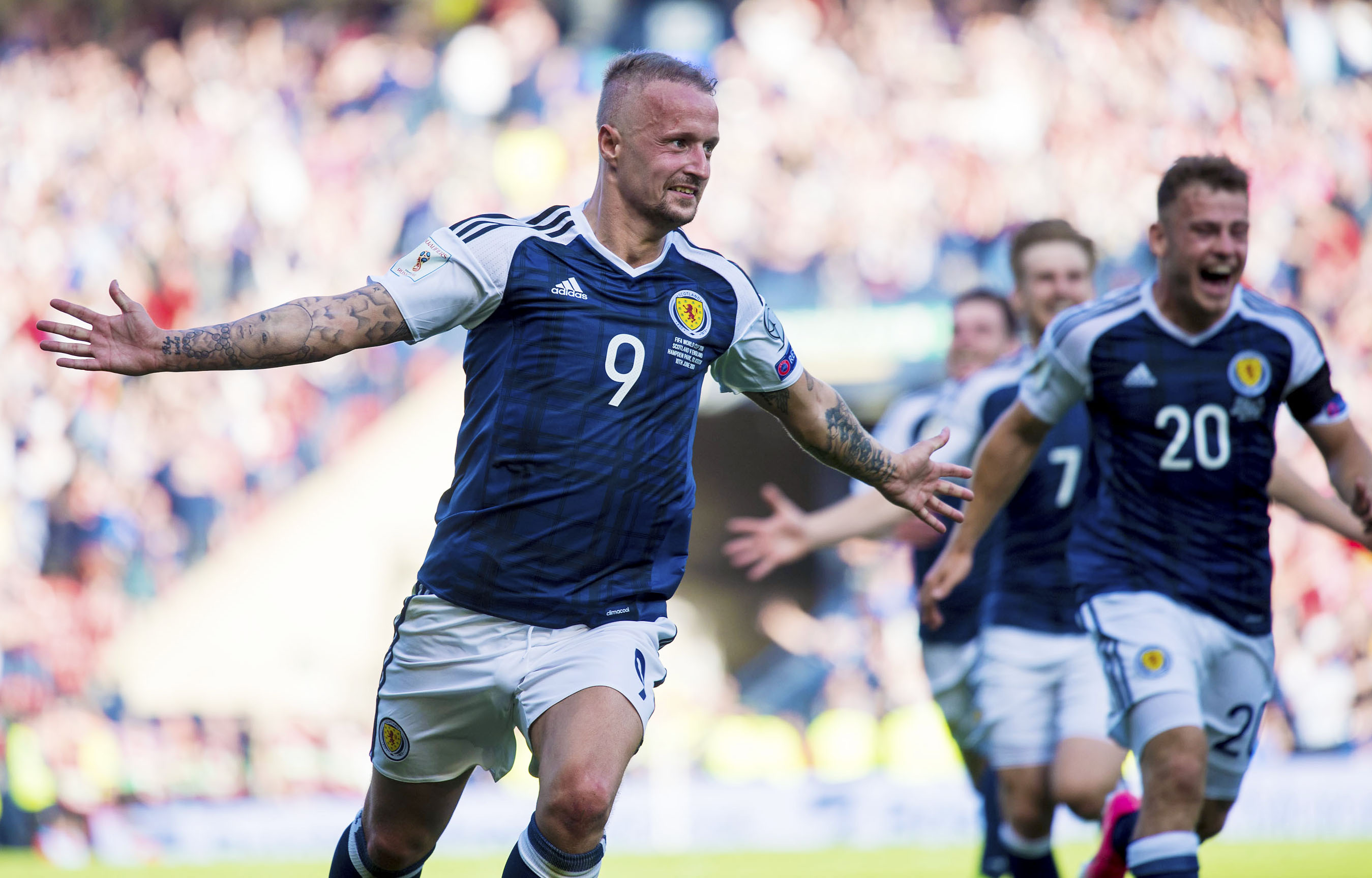 Memories of Leigh Griffiths scoring against England may force him into the reckoning.
