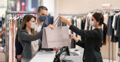 Shop footfall still well below pre-pandemic levels, data shows