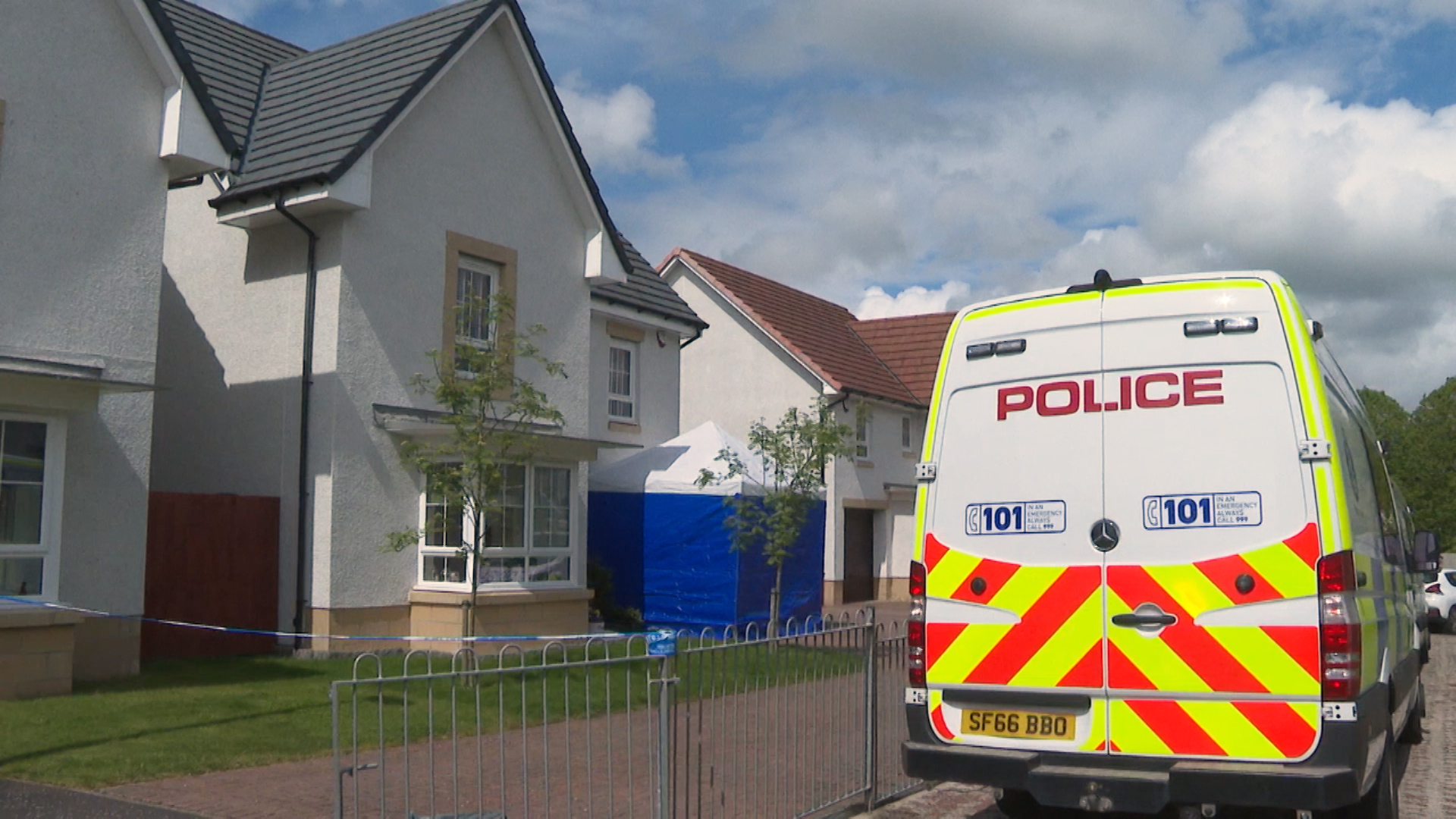 Police cordoned off Willox's home in Monkton during the search.