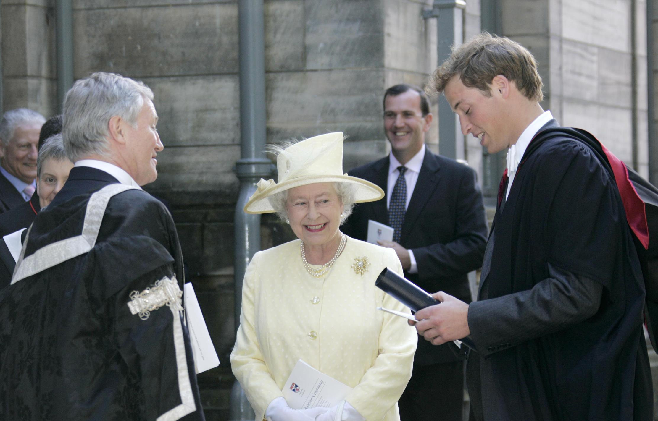 The Queen with William after his graduation ceremony (Michael Dunlea/Daily Mail/PA)