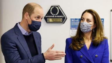 Kate joins William for tour of Scotland with visit to charity