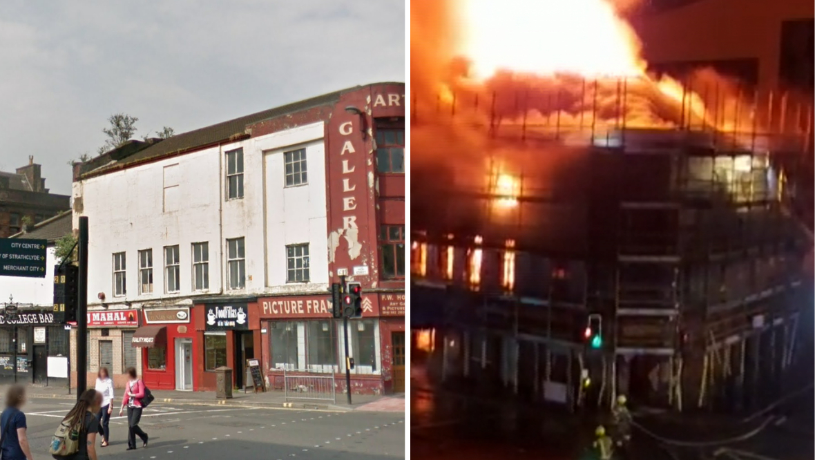 Police appeal after fire rips through Old College Bar building