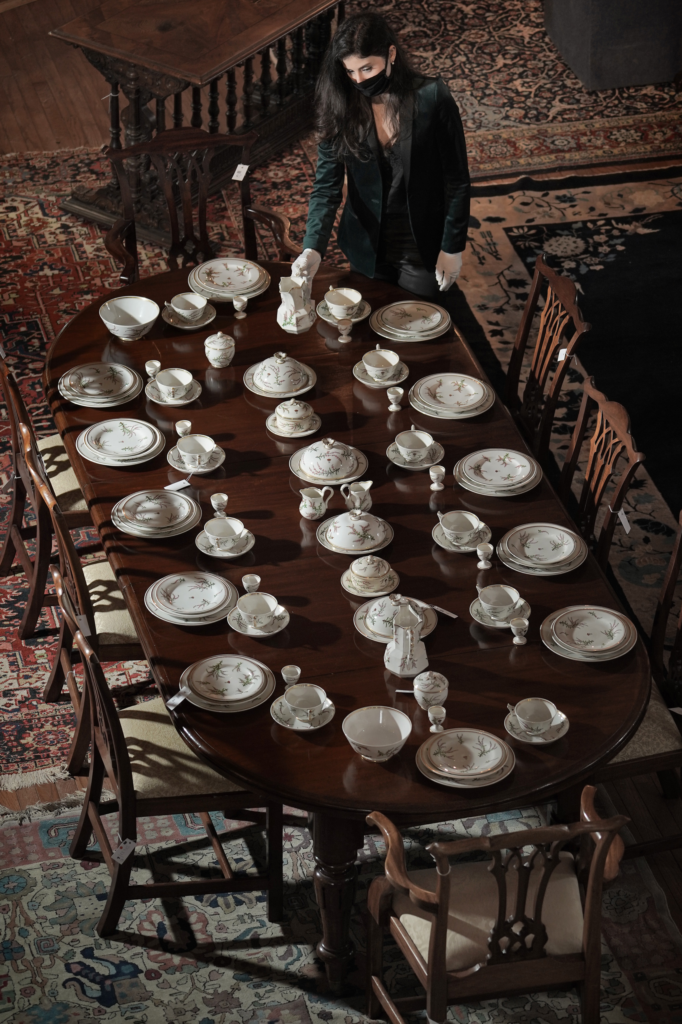 The breakfast set comprises nearly 300 pieces (Stewart Attwood/PA)