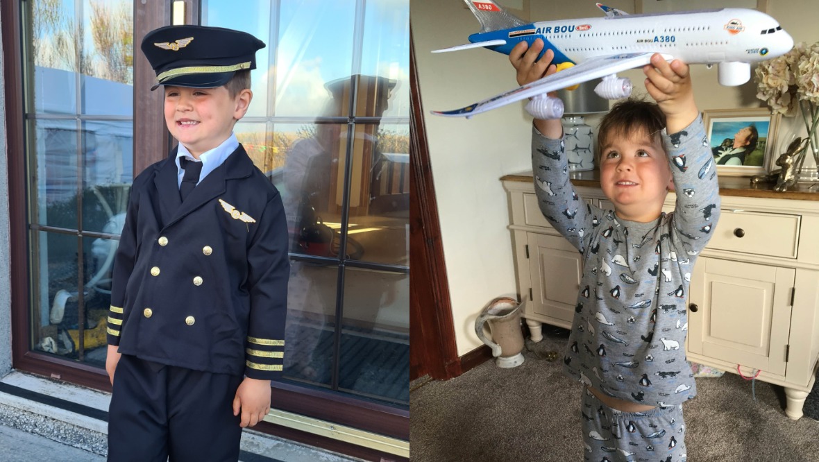 Airport birthday treat for five-year-old plane fanatic