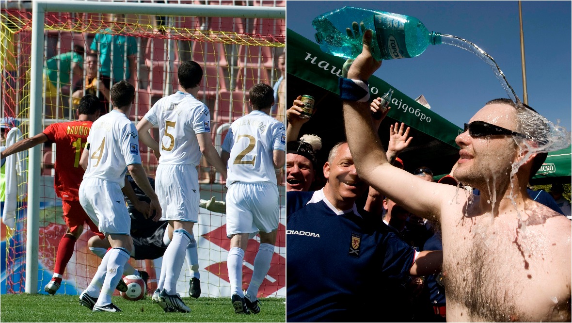 Ilcho Naumoski scored in the soaring heat of Skopje.