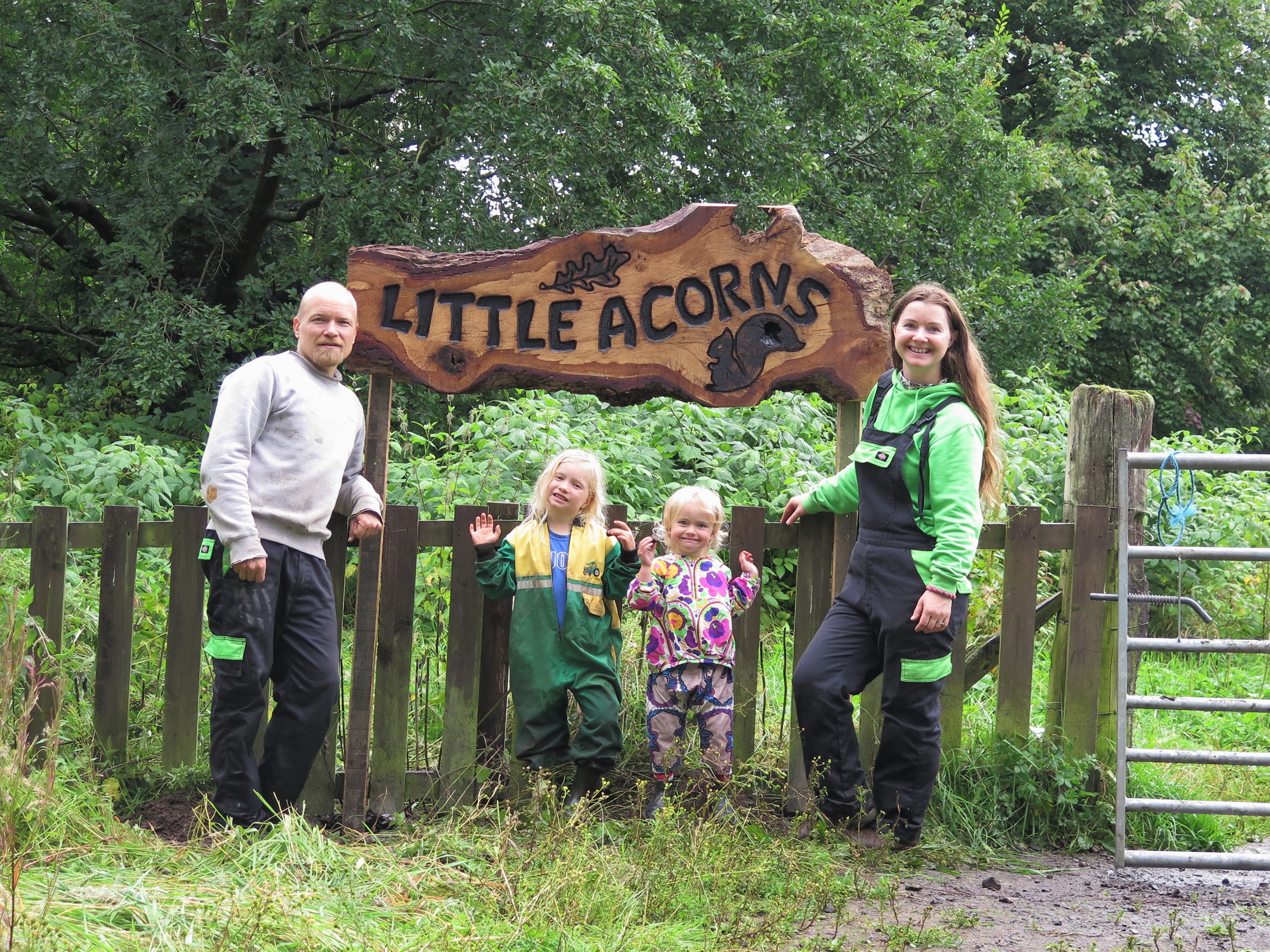 Emily Dawn Hamalainen, her husband Antti and their children Aurora, 3, Ella-Rose, 6.