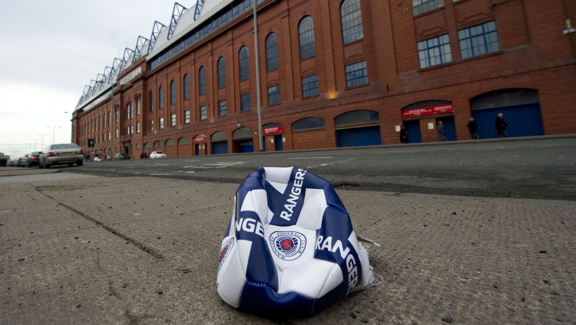  Ibrox pictured on the day Rangers served notice of their intention to go into administration.
