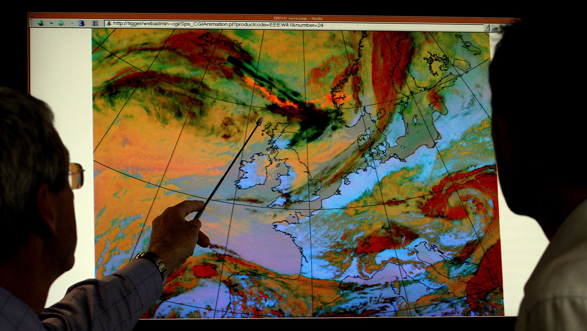 All flights in and out of Britain's airports were grounded due to the plume drifting across northern Europe following the eruption of Iceland's Eyjafjallajokull volcano.  