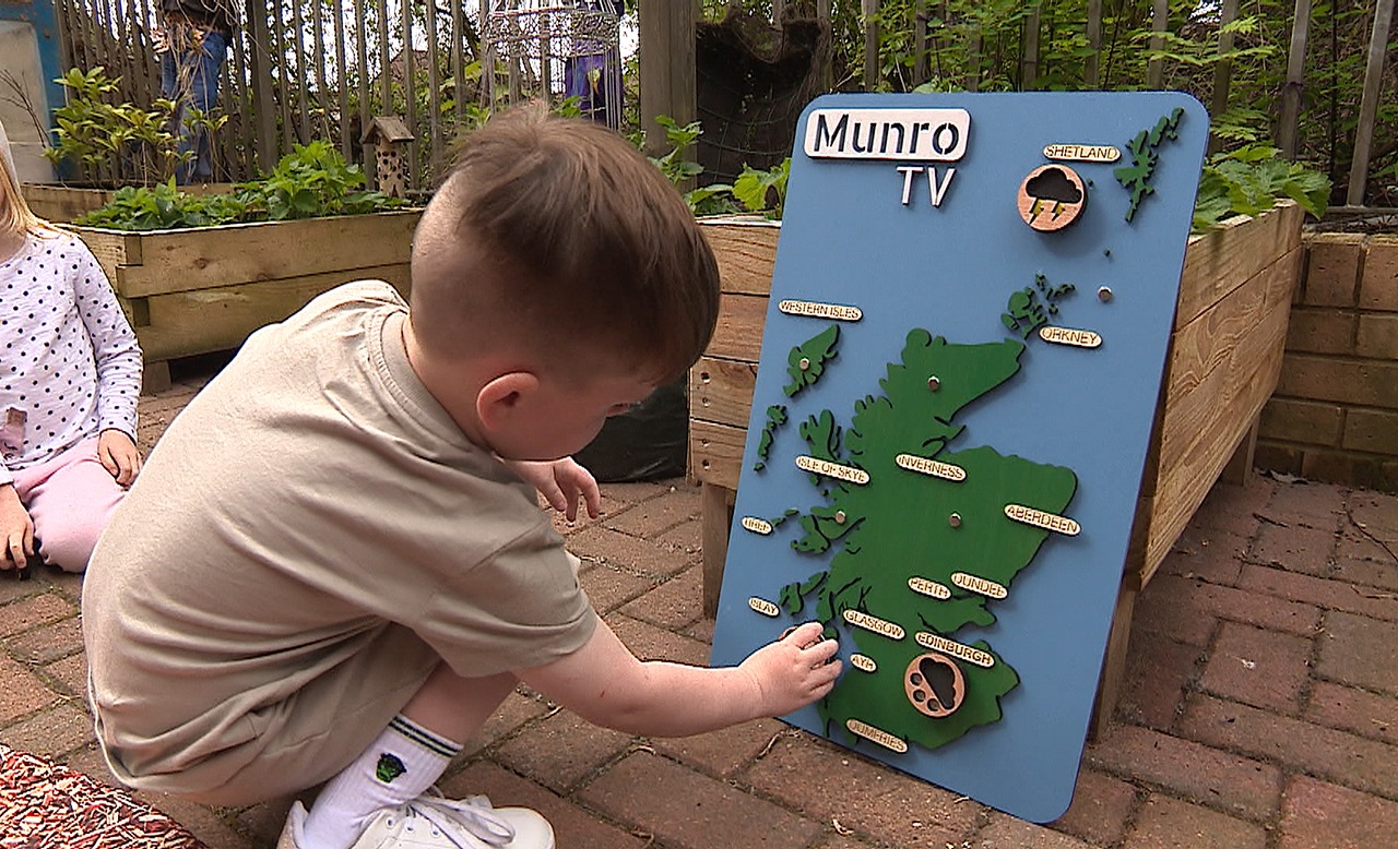 Munro puts his weather forecast together.