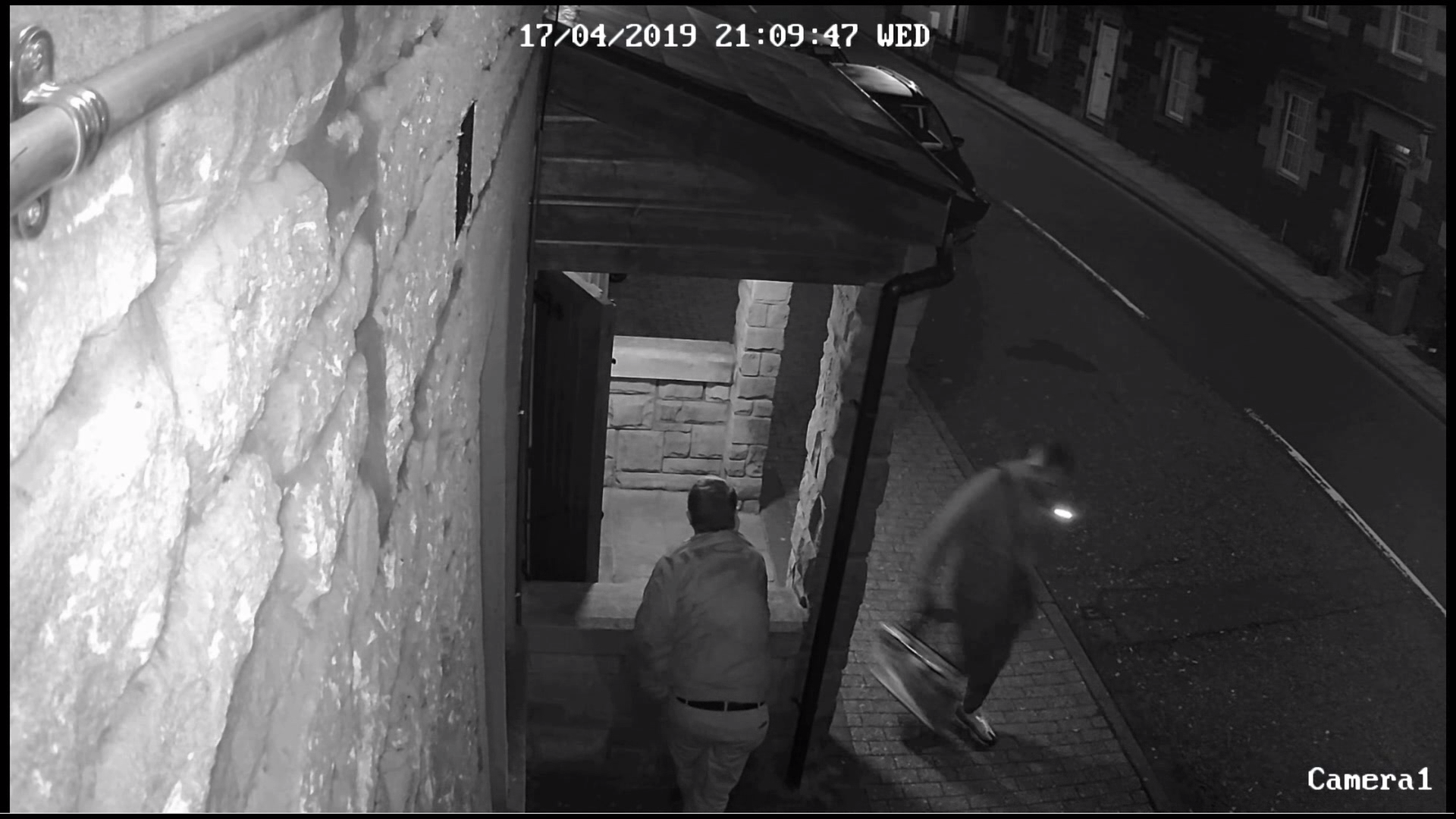 CCTV still from Main Street in Kirknewton (Crown Office)