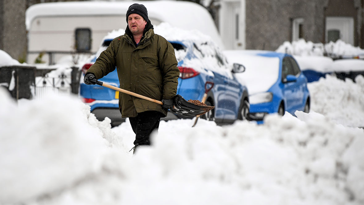 Freezing weather conditions dubbed the 'Beast from the East' hit Scotland in 2018.