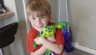 Heartbroken boy ‘reunited’ with toy turtle dropped in sea